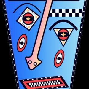 Plakat abstrakcyjny Modern Face Sylwester Tarawski