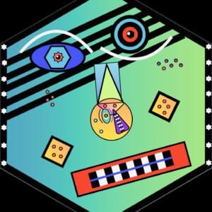 Oryginalny plakat abstrakcyjny Czwartek Sylwester Tarawski.